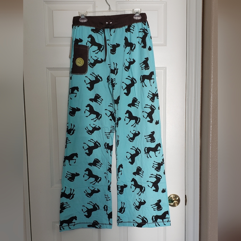 Horse print pajama pants